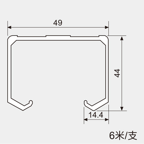 適用K011上軌(8分板用)