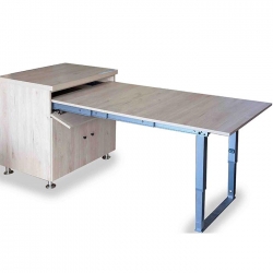 K3515  5節滑軌摺疊餐桌鋁架
